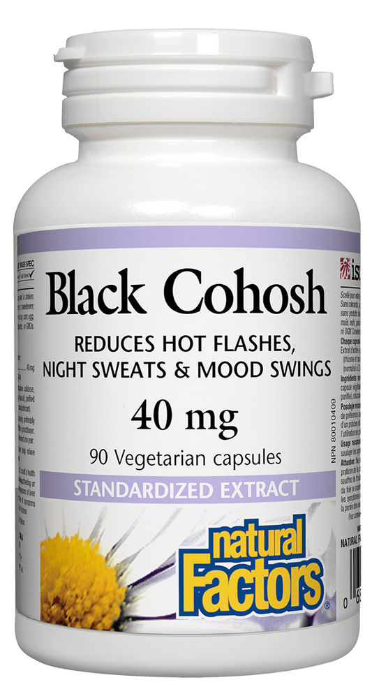 Natural Factors Black Cohosh 40mg 90 Vegetarian Capsules