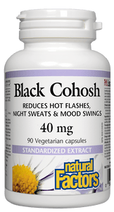 Natural Factors Black Cohosh 40mg 90 Vegetarian Capsules