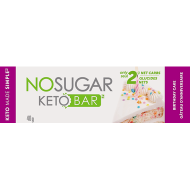 No Sugar Company Keto Bar Birthday Cake 40g