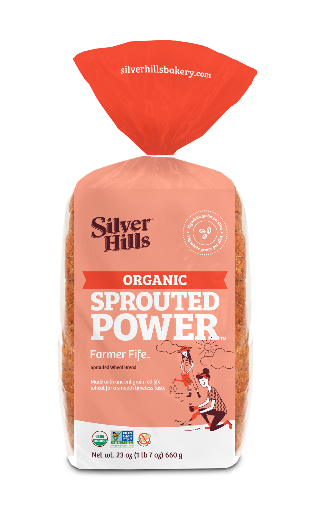 Silver Hills Organic Farmer Fife Sprouted Wheat Bread 660g