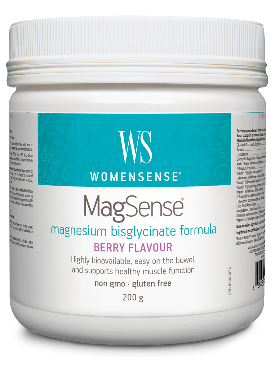 Women's Sense MagSense Magnesium Bis-Glycinate Berry Powder 200g