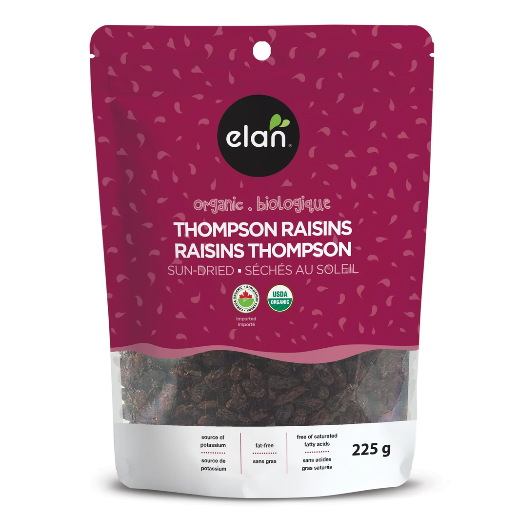 Elan Organic Thompson Raisins 225g