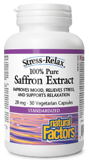 Natural Factors Stress-Relax Saffron Extract 28mg 30vcap