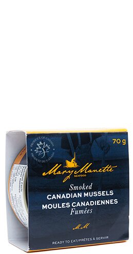 Mary Manette Seafood Smoked Canadian Mussels 70g