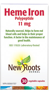 New Roots Heme Iron 11mg 60 Capsules