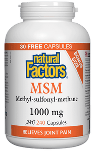 Natural Factors MSM 1000mg 240 Capsules