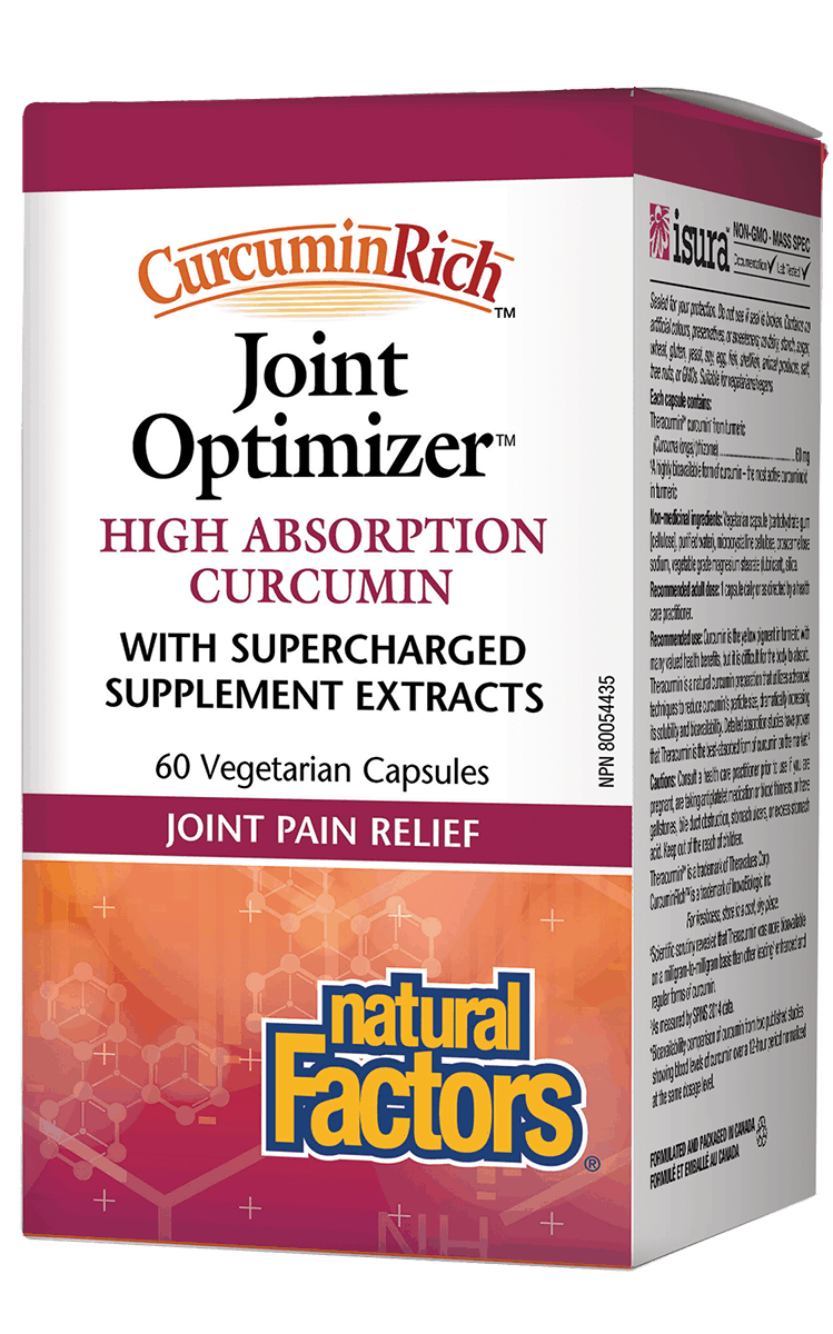 Natural Factors Curcumin Joint Optimizer 60 Vegetarian Capsules
