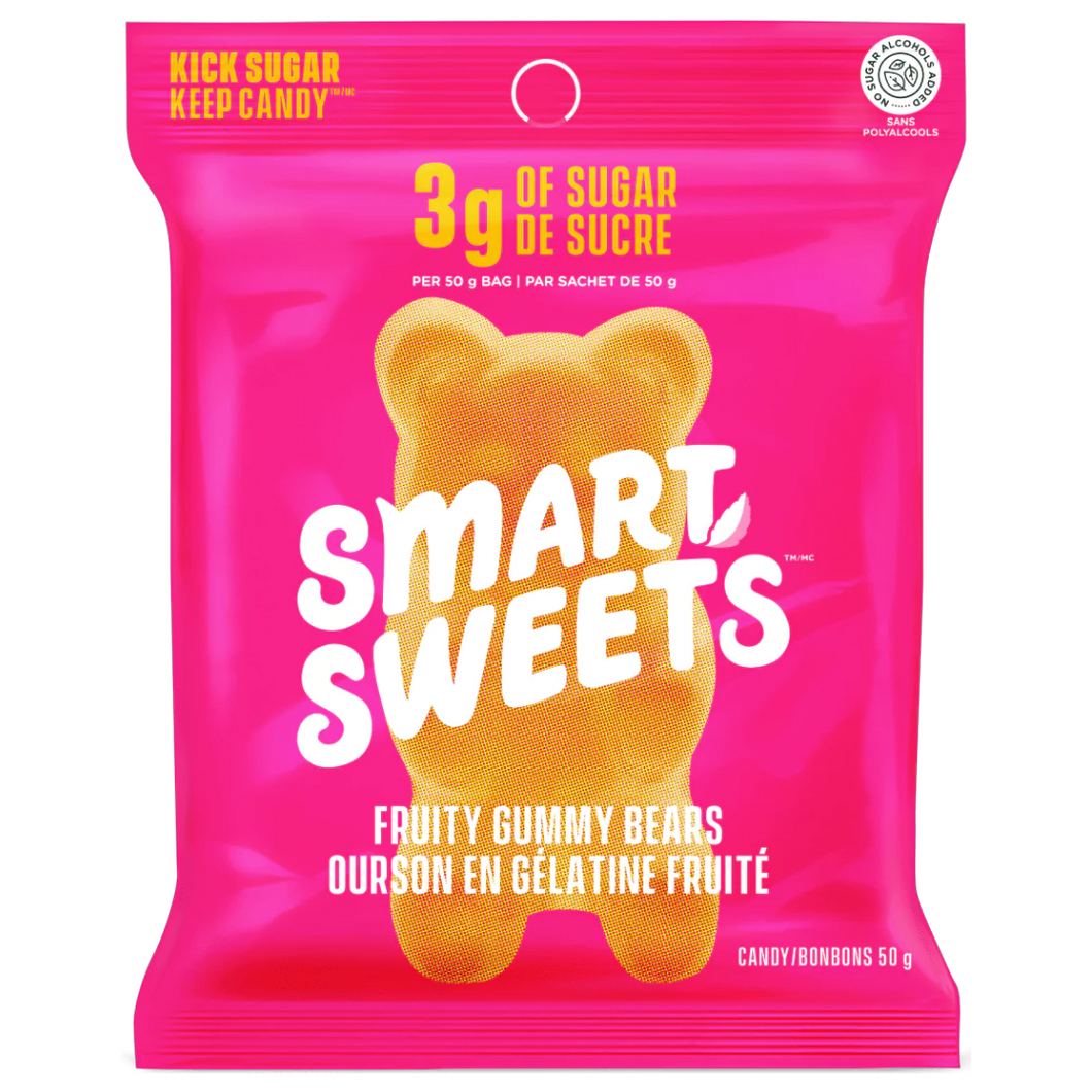 SmartSweets Fruity Gummy Bears 50g
