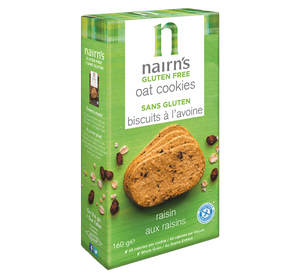 Nairns GF Oat &amp; Raisin Cookies 160g
