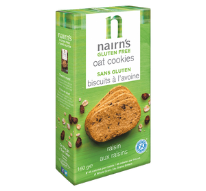 Nairns Gluten Free Oat &amp; Raisin Cookies 160g