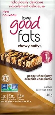 Love Good Fats Chewy-Nutty Peanut Butter Bar 40g