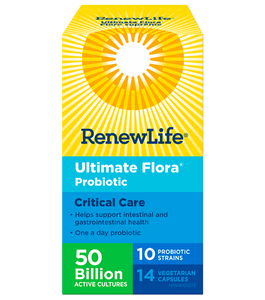 Renew Life Ultimate Flora Critical Care Probiotic 50 Billion 14 Vegetable Capsules