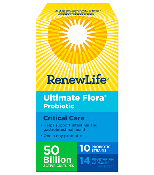 Renew Life Ultimate Flora Critical Care Probiotic 50 Billion 14 Vegetable Capsules