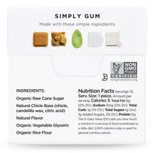 Load image into Gallery viewer, Simply Gum Natural Chewing Gum Peppermint 15 Pieces
