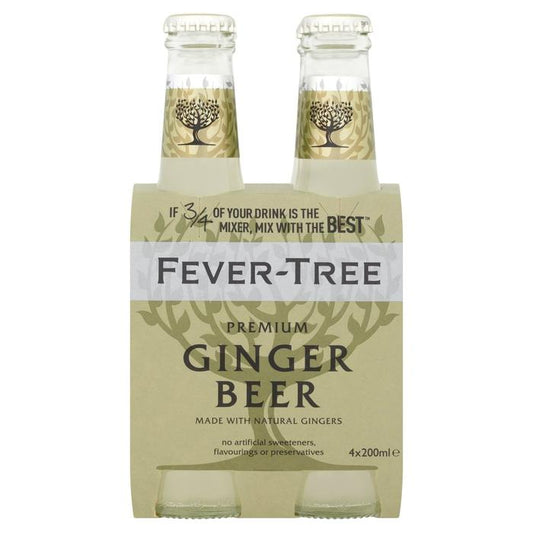 Fever Tree Ginger Beer 200ml 4 Pack