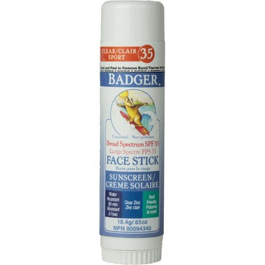 Badger Clear Zinc Face Stick SPF 35 18.4g
