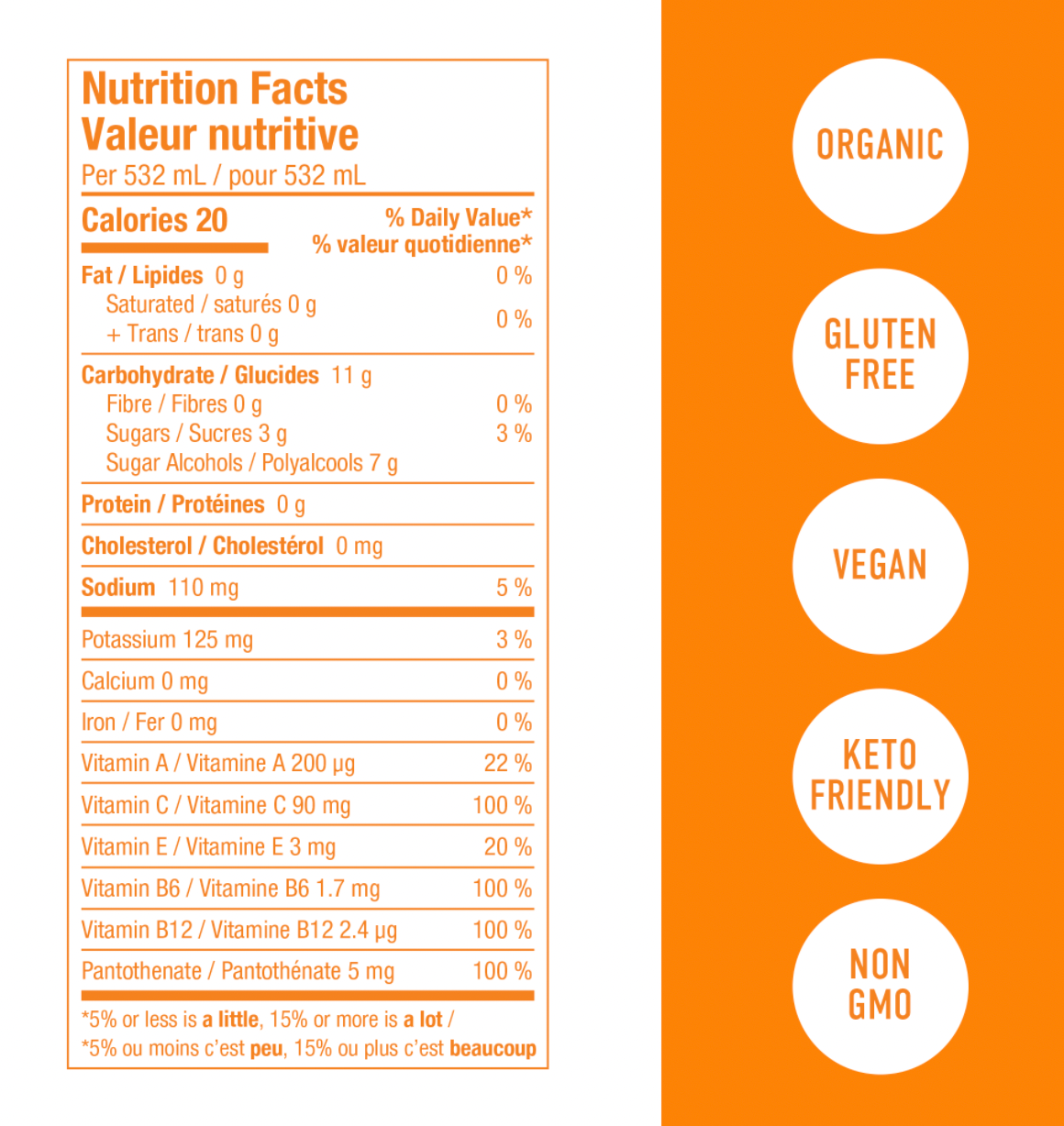 Roar Organic Hydration Drink Mango Clementine 532ml