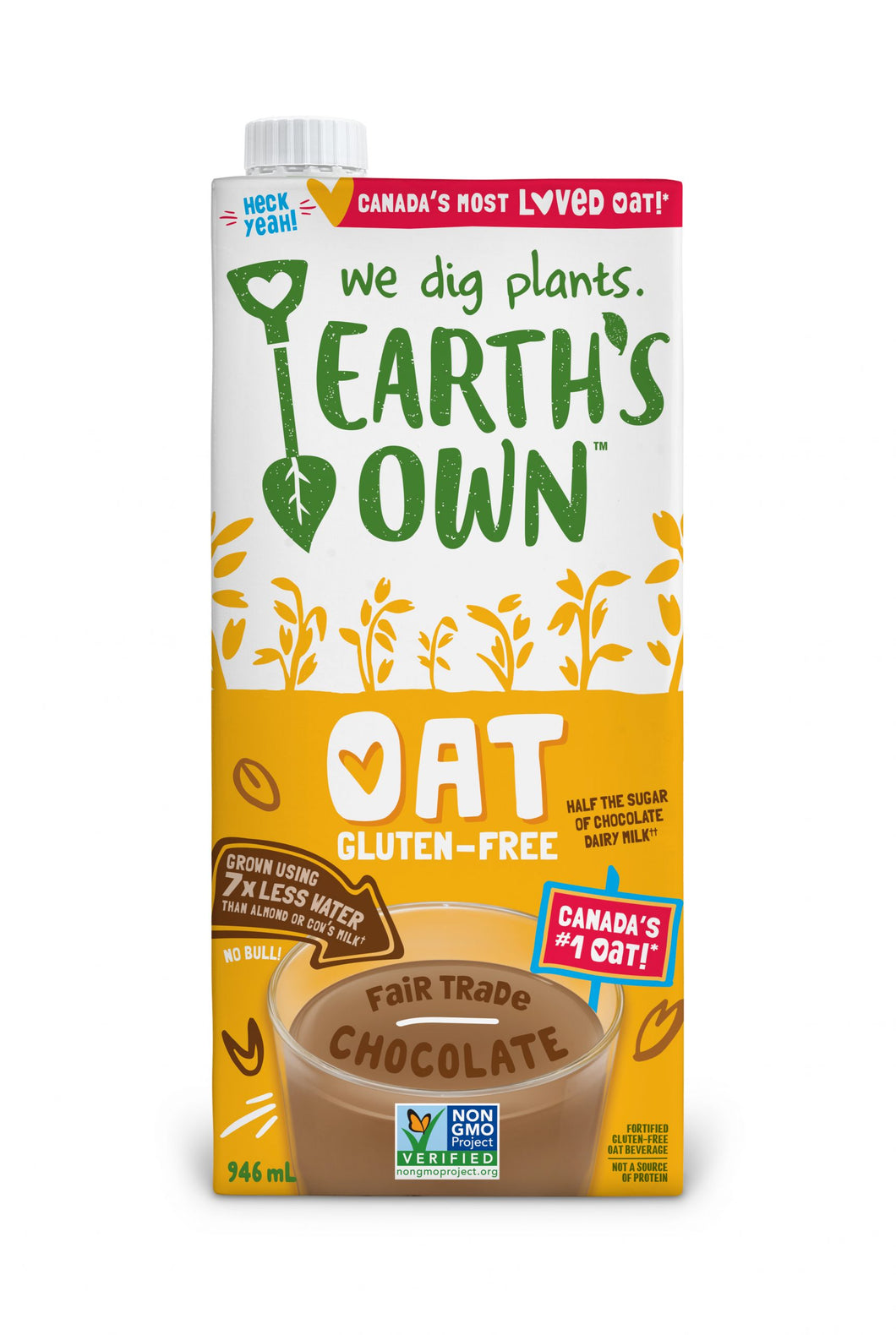 Earth's Own Chocolate Oat Milk Beverage 946ml
