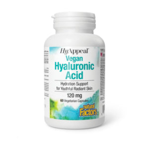 Natural Factors HyAppeal Vegan Hyaluronic Acid 120mg 60cap