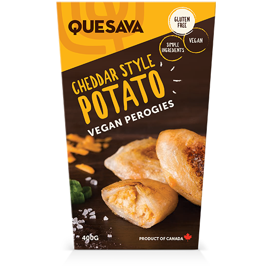 Quesava Cheddar Vegan Perogies 425g
