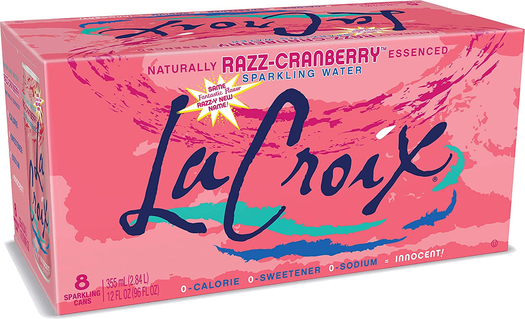 La Croix Cran Raspberry 355ml 8 Pack