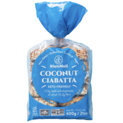 GluteNull Coconut Ciabatta Keto Buns 600g