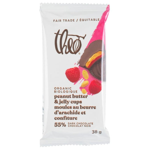 THEO Dark Chocolate Peanut Butter Jelly Cup 38g