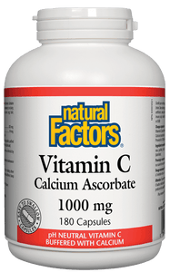 Natural Factors Vitamin C Calcium Ascorbate 1000mg 180 Capsules
