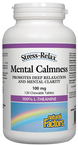 Natural Factors Mental Calmness 120 Chewable Tablets