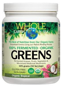 Whole Earth &amp; Sea Fermented Greens Tropical 405g