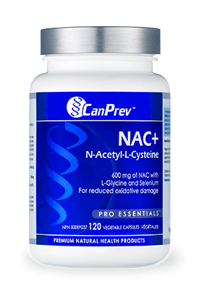 CanPrev NAC+ N-Acetyl-L-Cysteine 600mg 120 Vegetarian Capsules
