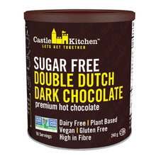 Load image into Gallery viewer, Castle Kitchen Sugar Free Double Dutch Dark Hot Chocolate 240g
