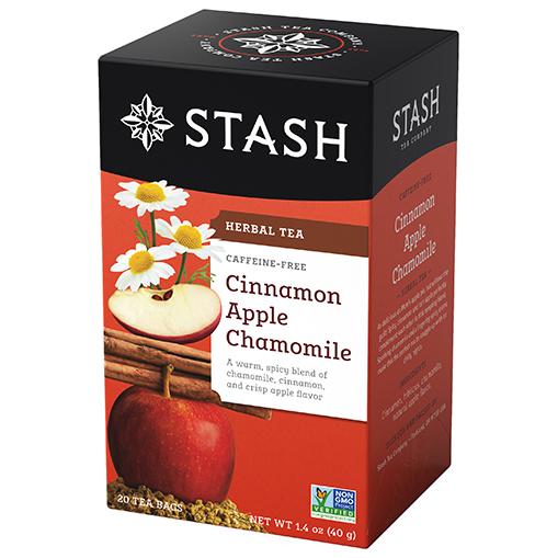 Stash Apple Cinnamon Chamomile Herbal Tea (Caffeine Free) 20 Bags