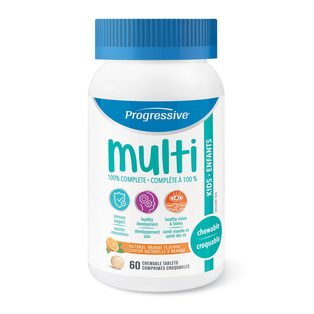 Progressive Kids Multi-vitamin 60 Chewable Tablets