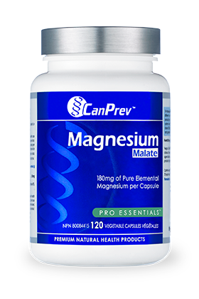 CanPrev Magnesium Malate 180mg 120 Vegetarian Capsules