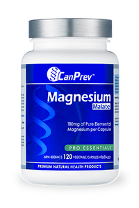 CanPrev Magnesium Malate 180mg 120 Vegetarian Capsules