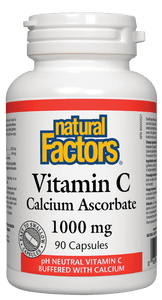 Natural Factors Vitamin C Calcium Ascorbate 1000mg 90 Capsules