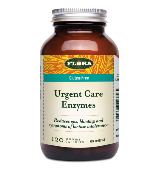 Flora Urgent Care Enzyme 120 Vegetarian Capsules