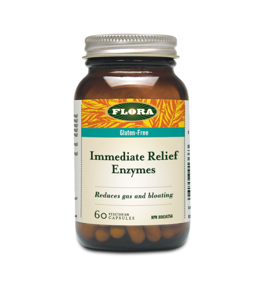 Flora Immediate Relief Enzyme 60 Vegetarian Capsules