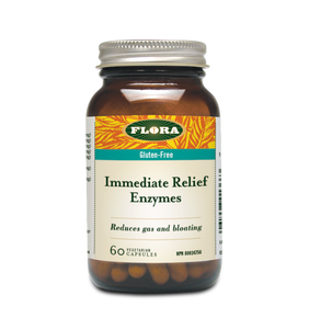 Flora Immediate Relief Enzyme 60 Vegetarian Capsules