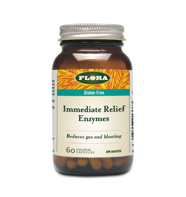 Flora Immediate Relief Enzyme 60 Vegetarian Capsules
