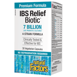 Natural Factors IBS Relief Biotic 30 Vegetarian Capsules