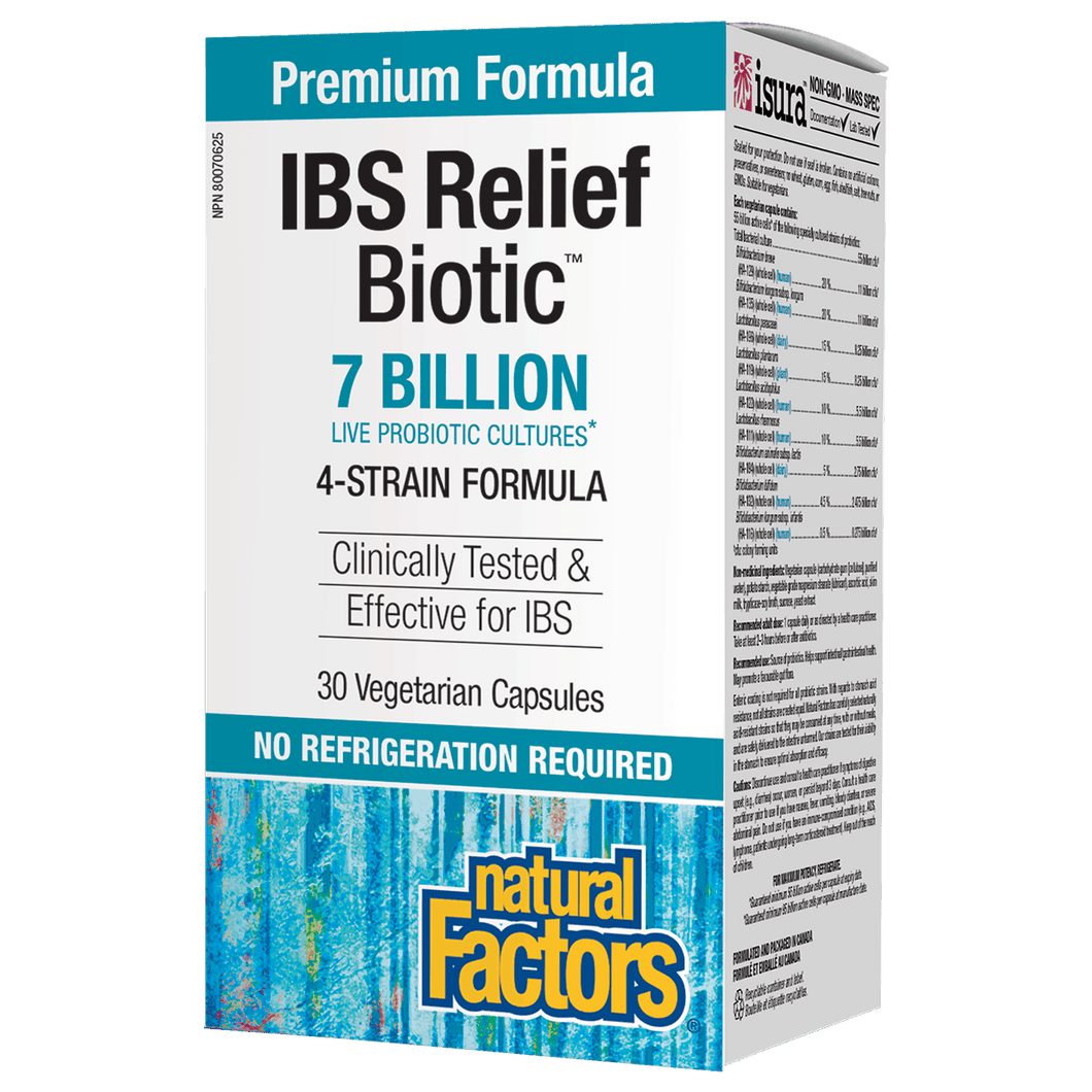 Natural Factors IBS Relief Biotic 30 Vegetarian Capsules