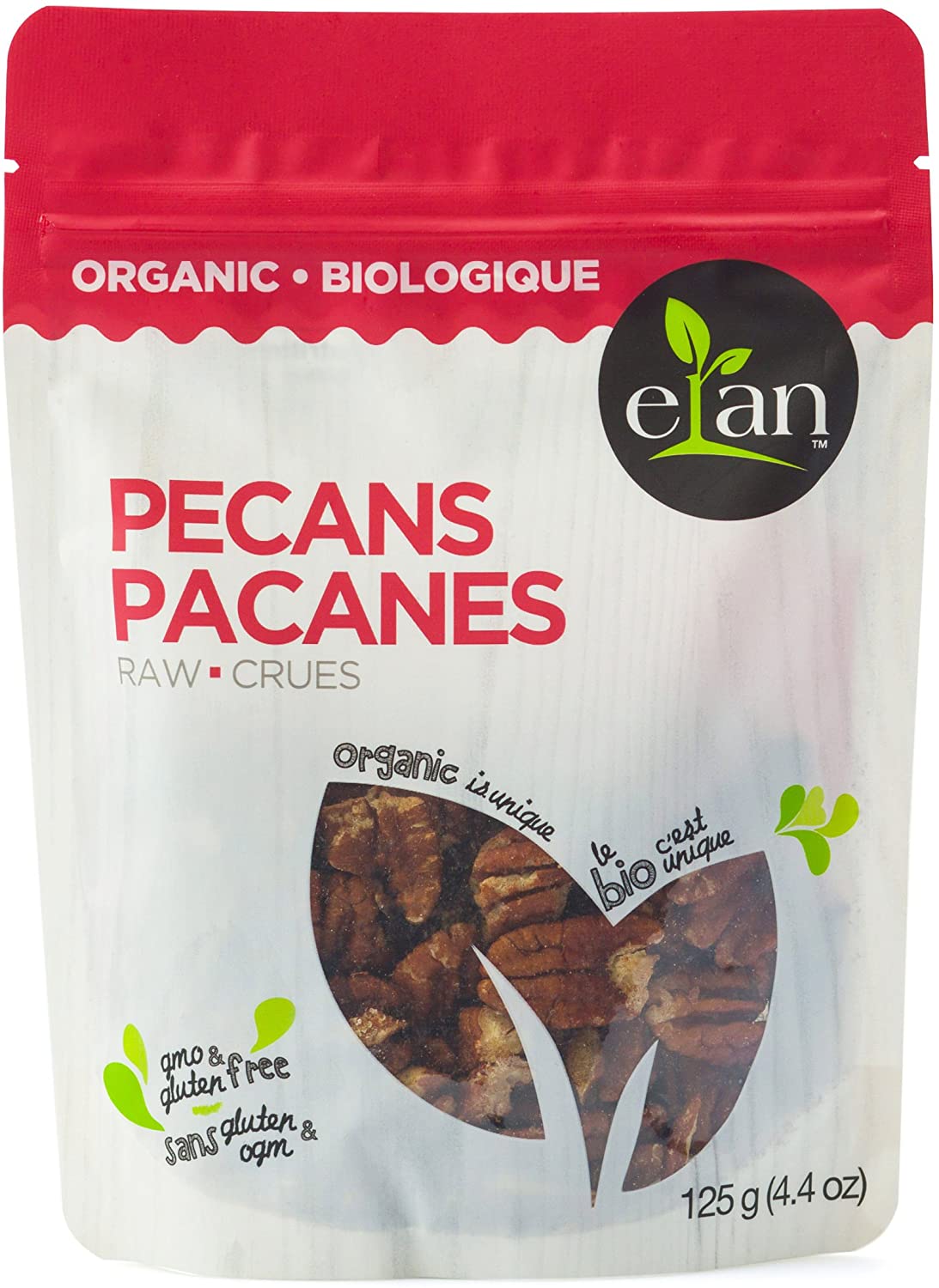 Elan Organic Raw Pecans 125g