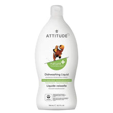 Load image into Gallery viewer, Attitude Nature+ Dish Soap in Green Apple Basil 700ml

