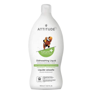 Attitude Nature+ Dish Soap in Green Apple Basil 700ml