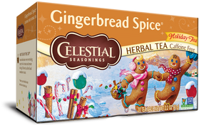 Celestial Seasonings Gingerbread Spice Herbal Holiday Tea (Caffeine Free) 20 Tea Bags