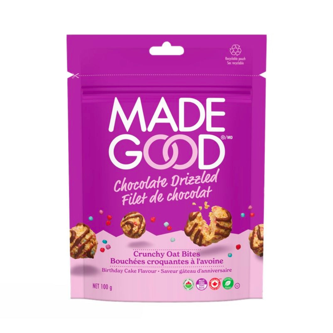 MG Crunchy Drizzled Oat Bites Birthday Cake 100g