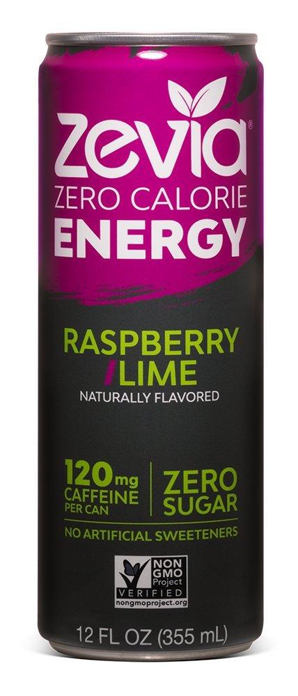 Zevia Raspberry Lime Energy Drink 355ml