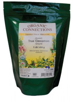 Cinnamon True/Sweet Ground Organic 454g Bag
